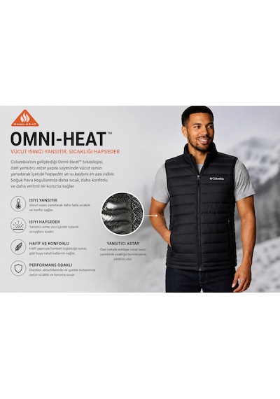 Columbia White Out Fs 1.0 Omni-heat Erkek Yelek Xo2596-010 Siyah