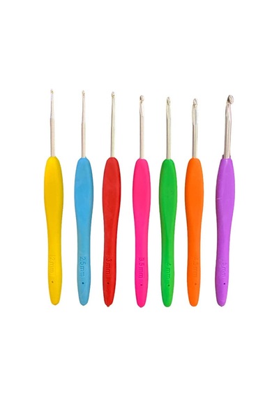 Şenelyün Şenel Yün Silikon Saplı Yün Tığ Set Çantalı Set İçi Tığ No: 2mm, 2.5mm, 3mm, 3.5mm, 4mm, 4.5mm, 5mm 000 Açık Krem