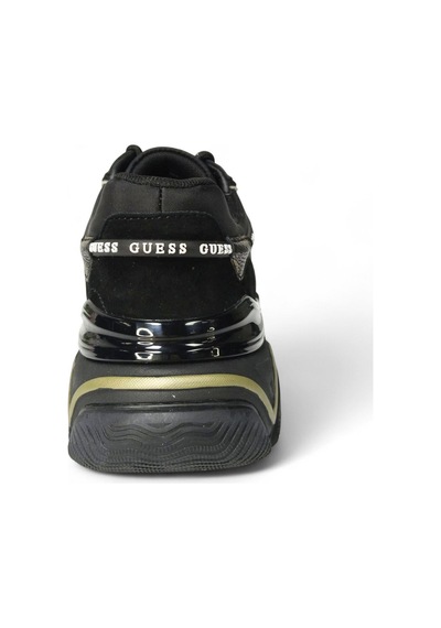 Guess Mıcola-haki Çizgili Kadın Sneaker-fl7mıcfal12-2 Siyah-haki