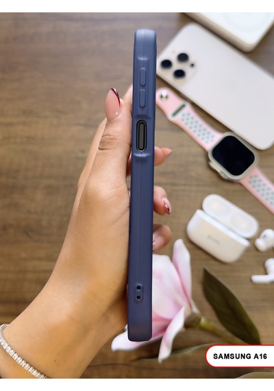 Samsung Galaxy A16 Uyumlu Kamera Korumalı Darbeye Dayanıklı Renk Atmayan Keep Silikon Kılıf Lacivert