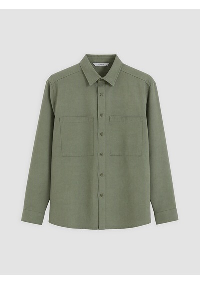 Lcw Eco Haki Regular Fit Erkek Gömlek Ceket