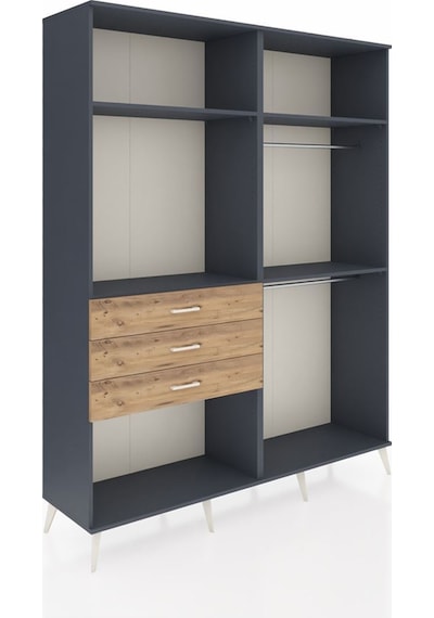 Hyperion Gardrop 4 Raflı 3 Çekmeceli 2 Askılı 176x44x221 Antrasit-antrasit/çam Antrasit/çam Hyperion Gardrop 4 Raflı 3 Çekmeceli 2 Askılı 176x44x221 Antrasit-antrasit/çam Antrasit/çam