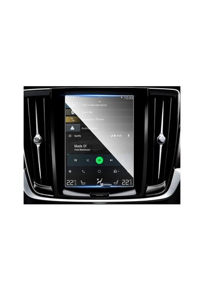 Volvo S60 Uyumlu Araç Ekran Koruyucu 8.7 İnç Multimedya Navigasyon 2018-2022 9h Nano Kırılmaz Şeffaf