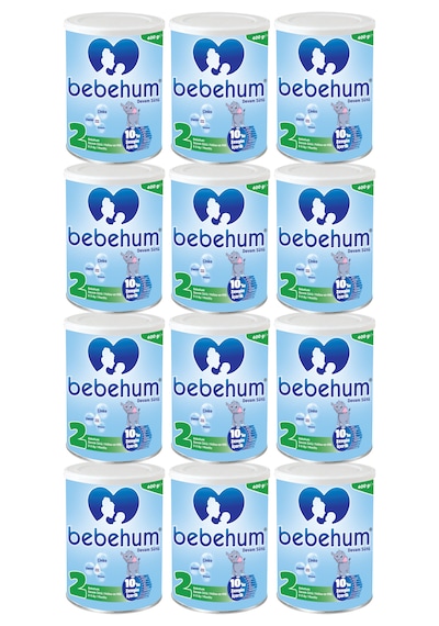Bebehum 2 Numara Teneke Devam Sütü 6-9 Ay 400 gr x 12 Adet
