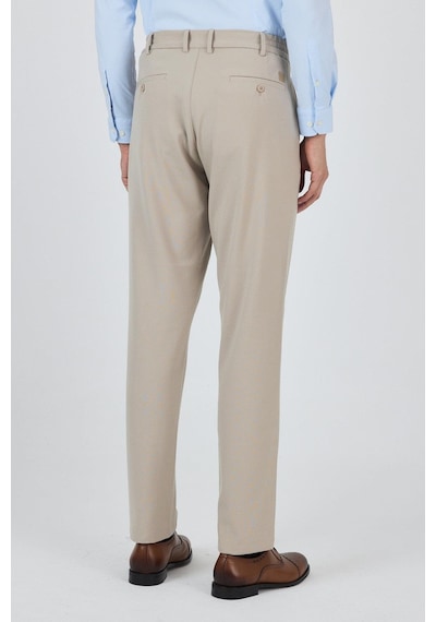 İmza Bej Esnek Yandan Cepli Casual Standart Fit Jogger Pantolon 1003250119 Bej