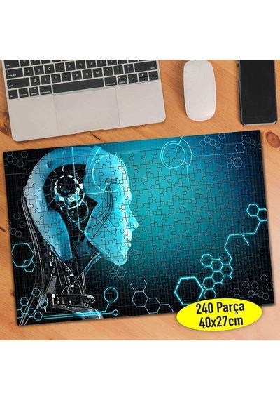 Yapay Zeka Robotlar Teknoloji 240 Parça Puzzle Yapboz-47692902