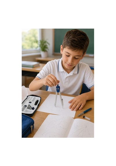 Metal Pergel Seti 5 Parça 1 Maped Start 197513 Profesyonel Pergel Çizim Proje Matematik Geometri Mimar Mühendis