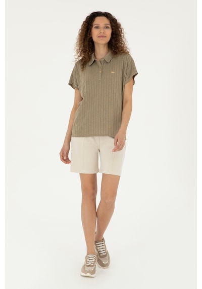U.s. Polo Assn. Kadın Taş Şort Örme 50282741-vr049 Taş