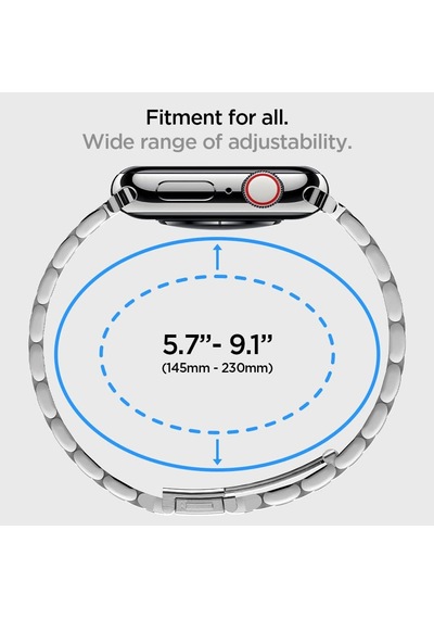 Apple Watch 44mm / 42mm Seri 1/2/3/4/5/6/se İle Uyumlu Kayış Modern Fit Silver - 062mp25404 Çok Renkli