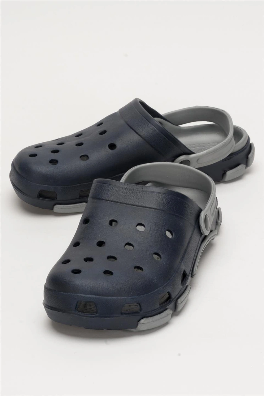 Liger Unisex Çift Tabanlı Ortopedik Hemşire Doktor Aşçı Laboratuvar Deniz Havuz Terliği Sandalet Lacivert - Gri Lacivert - Gri Liger Unisex Çift Tabanlı Ortopedik Hemşire Doktor Aşçı Laboratuvar Deniz Havuz Terliği Sandalet Lacivert - Gri Lacivert - Gri