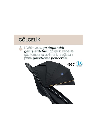 Chicco Glee Bebek Arabası Uneven Black 08087068730000