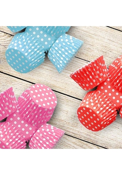 Desenli Cupcake Kalıbı, Renkli Muffin Kağıdı 100 Adet Diğer