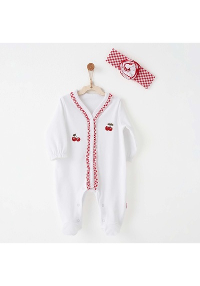 Andywawa Kız Bebek Tulum Takım Romper Anw-ac26686 Ekru