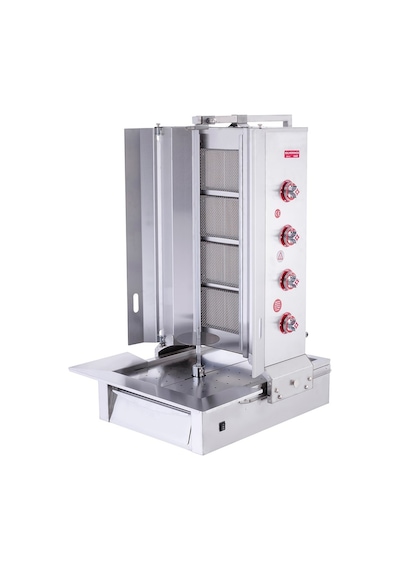 Işıkgaz Silverinox Doğalgazlı 4 Radyanlı Alttan Motorlu Döner Ocağı
