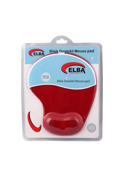 Elba K06152 Bileklikli Jel Mouse Pad Kırmızı Kdo