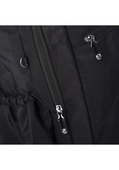 Nas Bag Unisex Büyük Boy Su Geçirmez Waterproof Hafif Sırt Çantası Çok Gözlü Siyah