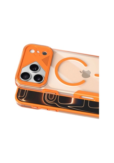 Joko Apple İphone 17 Pro Max Zinko Magsafe Kapak - Turuncu - Turuncu