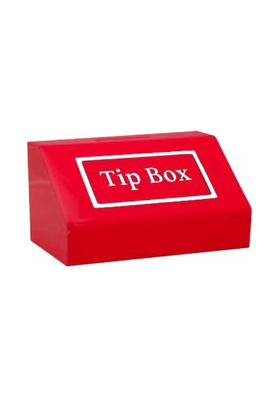 Tipbox - Bahşiş Kutusu Kırmızı - 20x13xh12cm