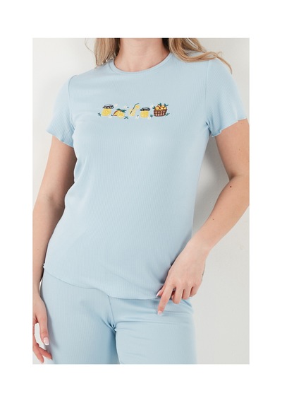 Lela Bayan Pijama Takımı 65770823 Mavi