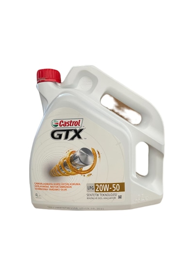 Castrol GTX 20W-50 LPG Sentetik Motor Yağı 4 L