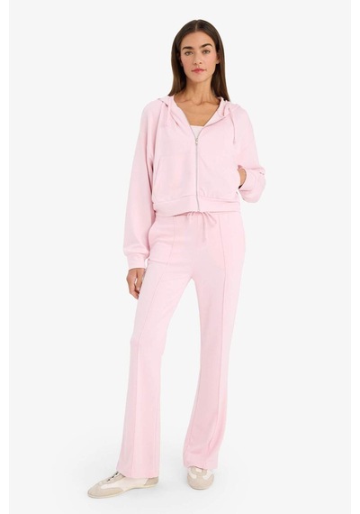 Defacto Loose Fıt Kapüşonlu Modal Hırka G2204ax26sppn74 Pembe-pn74