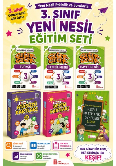 3.sınıflar İçin Eğitim Seti + Atasözleri Ve Deyim Kartları