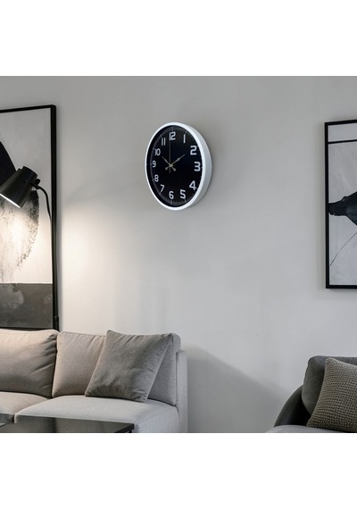 Beyaz Elegance 36 Cm Duvar Saati Çok Renkli