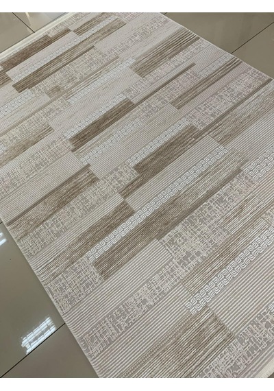 Padişah Halı Eternity 79817 070 Serisi Akrilik Salon Oturma Odası Halısı Krem - Kahve