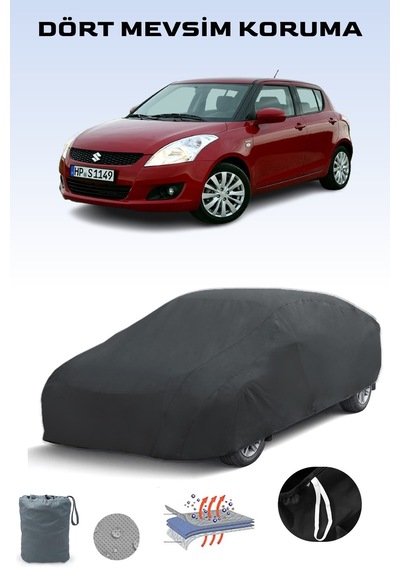 Siyah Suzuki Swift V Araba Brandası, Oto Örtüsü, Araba Çadırı Siyah