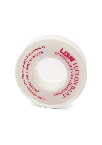 Ugr Teflon Bant 12 mm x 10 Metre (Bir KOLI:200 Adet)