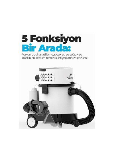 Pirantech RLZ-208 4'ü 1 Arada 2400 W Buharlı Temizlik Robotu