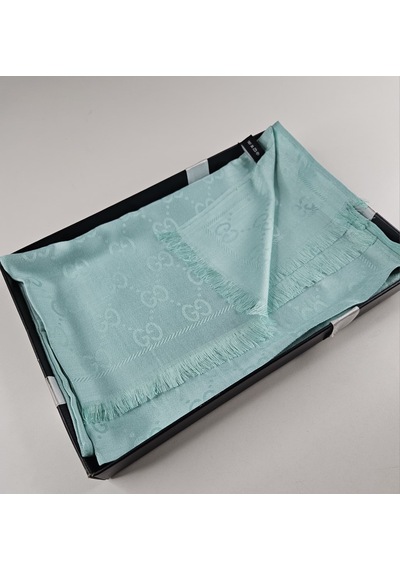 Miorel Scarfs G Desen Çift Taraflı Kaşmir İpek Şal 4 Mevsim Soft Pamuklu Şal Mint Yeşili