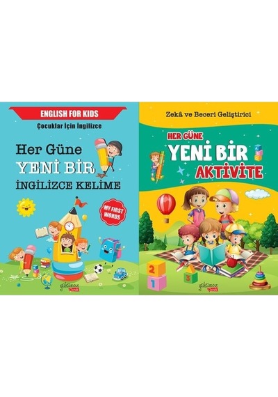 Her Güne Yeni Bir Aktivite + Her Güne Yeni Bir İngilizce 2 Kitap