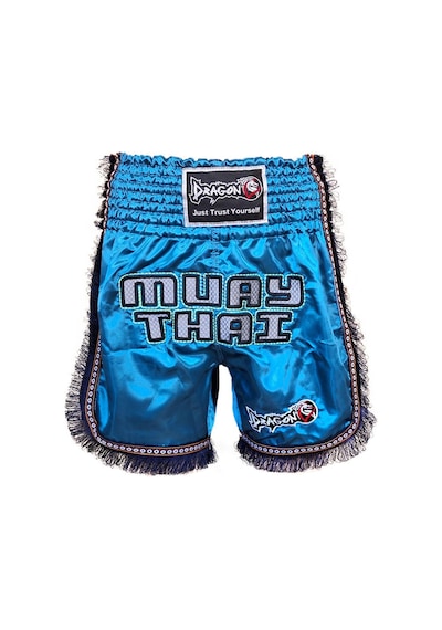Dragondo Mt3020 Apache Muaythai Şortu Turkuaz Püsküllü Muay Thai Şortu Turkuaz