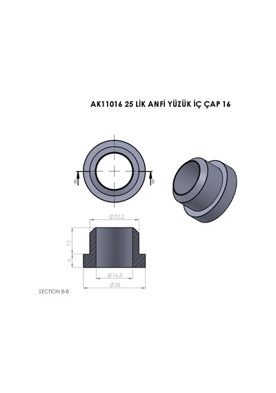 Cateksss 25 Lik Anfi Yüzük Sert - 54 Lü Paket Siyah