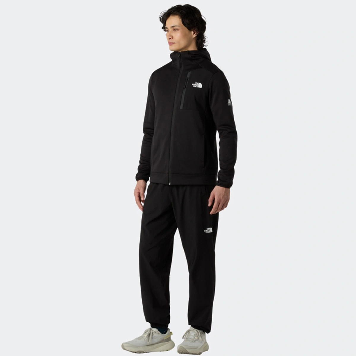 The North Face Mountain Athletics Fleece Erkek Siyah Kapüşonlu Ceket Siyah