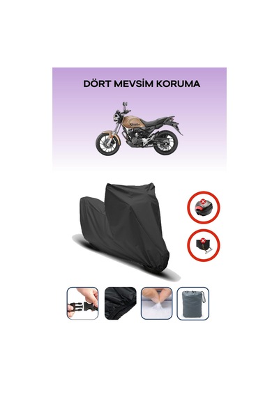Siyah Hero Xpulse 200t Su Geçirmez Dayanıklı Motosiklet Örtüsü