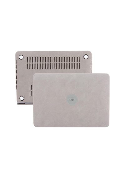 Macbook Air M1 Kılıfı A2337 Uyumlu 13.3 İnç Premium Süet Dokulu Kumaş Kaplama Hard Case A2179 A1932 Soft Touch Sert Koruyucu Kapak Çizilme Darbe Koruma Gri Belirtilmemiş