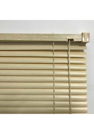 Pvc Jaluzi 25 Mm 90X200 Cm Ölçülerinde Ahşap Desenli Kahverengi