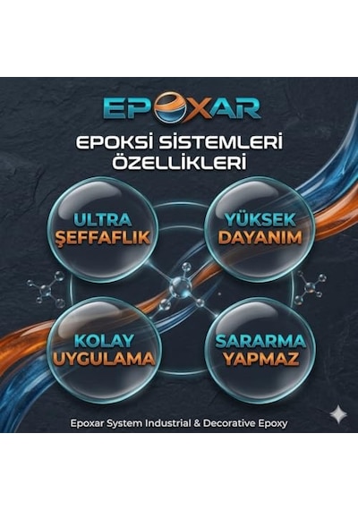 Şeffaf Epoksi Reçine 1.50 Kg 2:1 Profesyonel Set Uv Dayanımlı Sararmaz Masa Takı Hobi Zemin İçin Genel