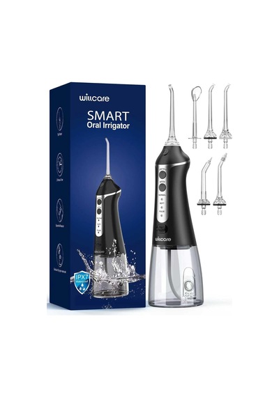 Su Diş Flosser, 10oz Su Tankı İle Taşınabilir Oral Irrigator, 7x Derin Temizleme, 5 Nozul Seçenekleri, Ipx7 Su Geç