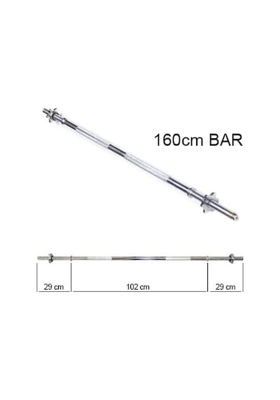 Pozitif 160 cm Krom Uzun Bar (Ağırlık - Halter - Dambıl Barı)