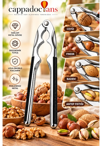 Ceviz Ve Fındık Kıracağı, Kuruyemiş Kıracağı, Kabuklu Yemiş, Ceviz Kıracağı, Fındık Kıracağı Vb. Metal, Dayanıklı, Ev Tipi Kullanım Diğer