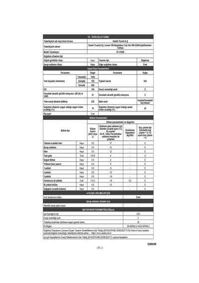 Regal ST 47020 432 LT Less-Frost Çift Kapılı Buzdolabı