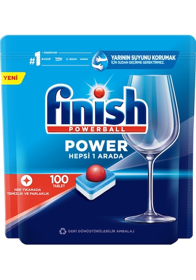 Finish Hepsi 1 Arada Bulaşık Makinesi Deterjanı 100 Tablet