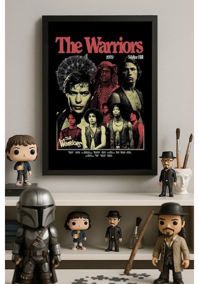 The Warriors Siyah Ahşap Çerçeveli Poster, Film Duvar Tablosu