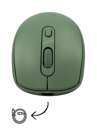 Çift Modlu Kablosuz Bluetooth Mouse Şarj Edilebilir Sessiz Tıklam