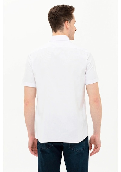 U.s. Polo Assn. Erkek Kısa Kollu Gömlek 1571442 Beyaz