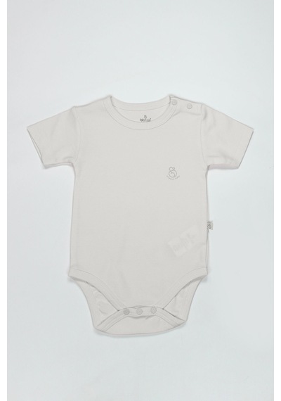 Bistyle Organik Natural Basic Style Yarım Kol Body Bs17103 Ekru
