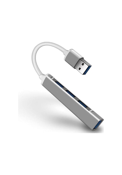 7012 Usb 3.0 Hub 4 Portlu Veri Usb Adaptörü Süper Hızlı 5gbps Alüminyum Usb Hubbütün Cihazlara Uyumludur